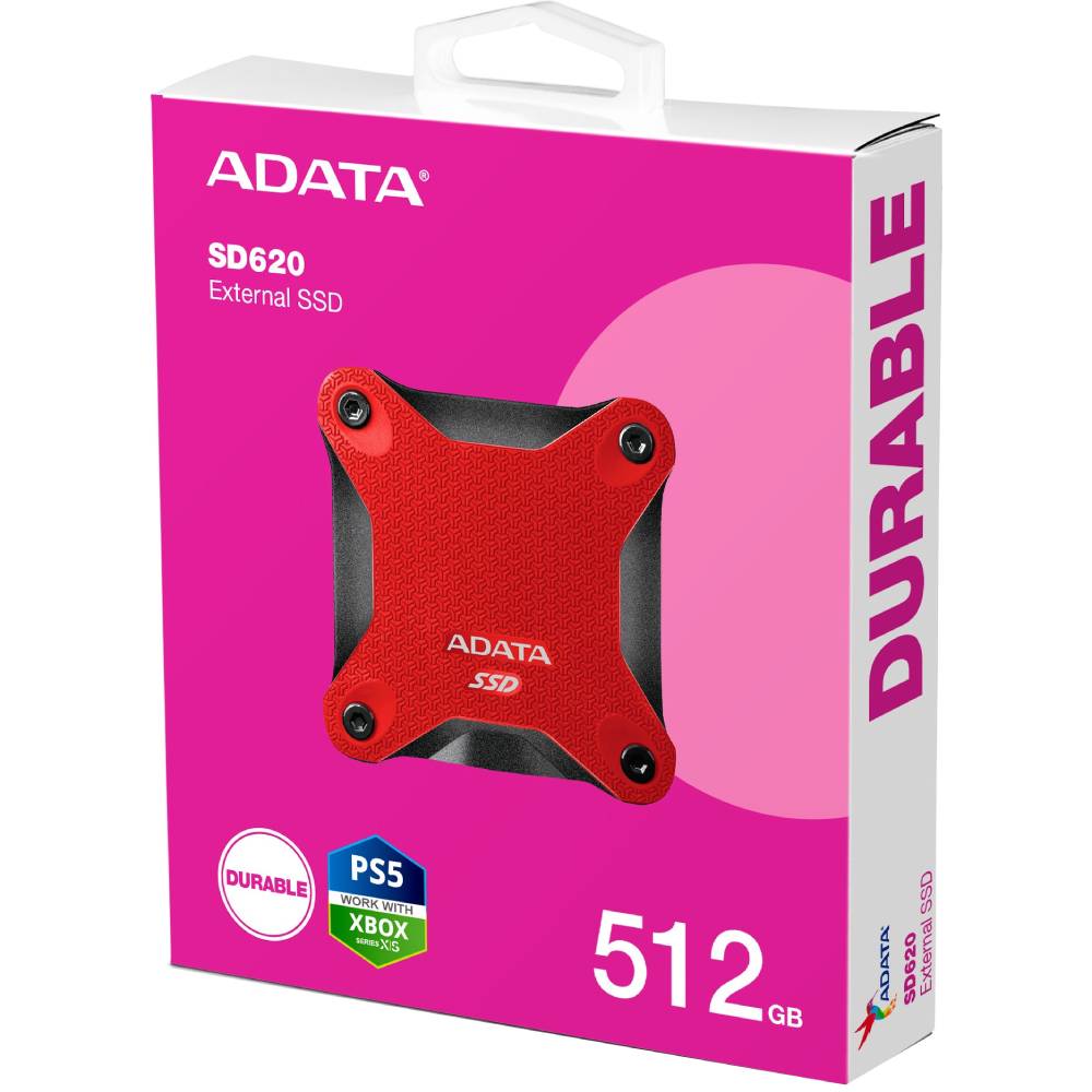 Внешний SSD накопитель ADATA USB 3.2 512GB SD620 (SD620-512GCRD) Тип флэш-памяти 3D NAND