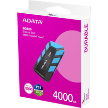 Внешний SSD накопитель ADATA SD820 USB 3.2 4TB Blue (SD820-4000G-CBU)