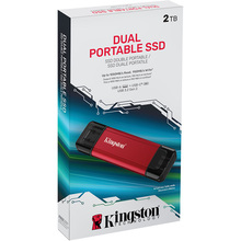Внешний SSD накопитель KINGSTON Dual Portable USB Type-C 2TB (SPSD/2TB)