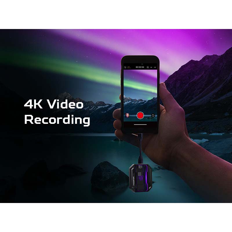 В інтернет магазині Зовнішній накопичувач SSD ACER Predator GP30 USB Type-C 8TB (BL.9BWWR.128)