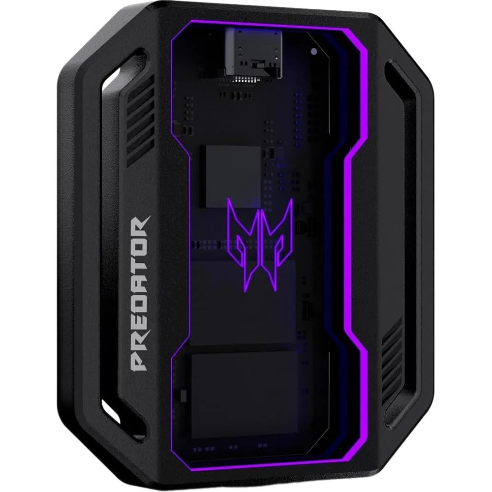 Зовнішній накопичувач SSD ACER Predator GP30 USB Type-C 8TB (BL.9BWWR.128) Додатково RGB-підсвічування; у комплекті: комбінований USB-кабель USB Type-C – USB Type-C/USB Type-A, захисний чохол