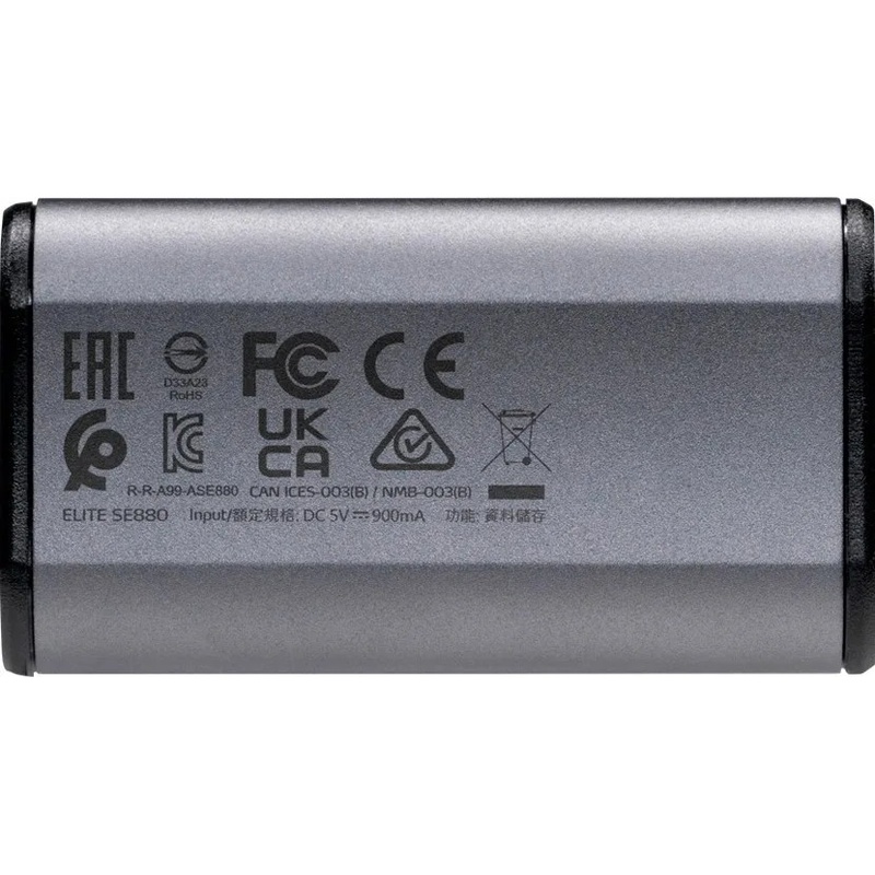 Внешний SSD накопитель ADATA Elite SE880 USB 3.2 4TB Gray (AELI-SE880-4TCGY) Дополнительно поддержка интерфейса USB 3.2 Gen2 x2 (USB 20 Гбит/с); энергопотребление: 5 В / 900 мА (постоянный ток); комплектация: кабель USB Type-C – USB Type-C; кабель USB Type-C – USB Type-A