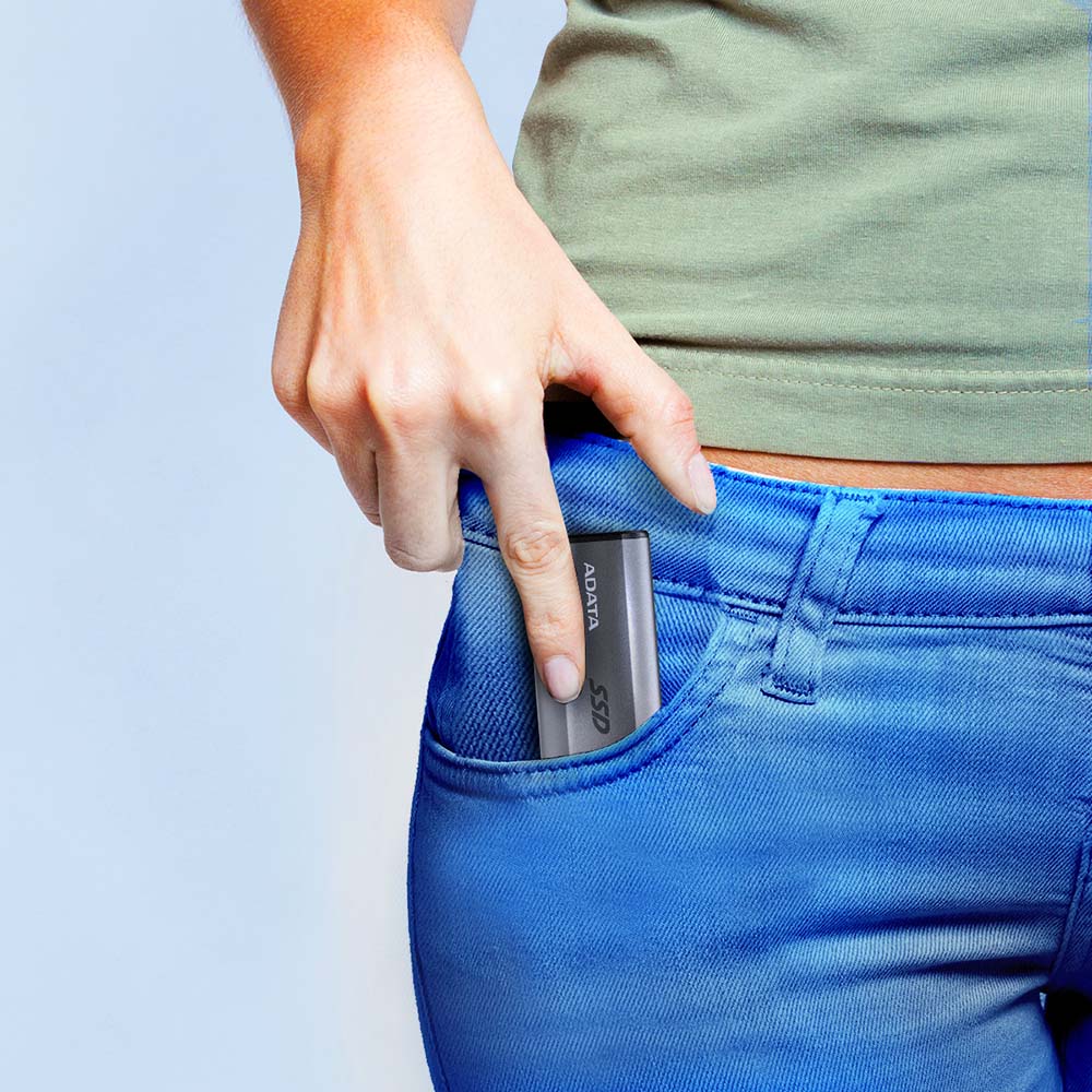 В Украине Внешний SSD накопитель ADATA Elite SE880 USB 3.2 4TB Gray (AELI-SE880-4TCGY)