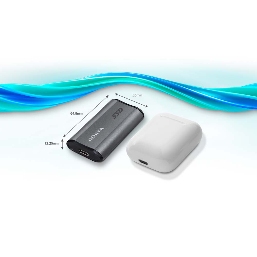 В Фокстрот Внешний SSD накопитель ADATA Elite SE880 USB 3.2 4TB Gray (AELI-SE880-4TCGY)