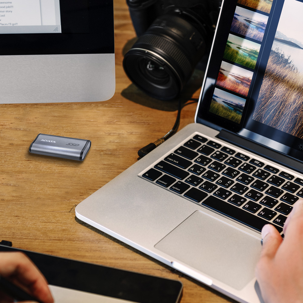 Изображение Внешний SSD накопитель ADATA Elite SE880 USB 3.2 4TB Gray (AELI-SE880-4TCGY)