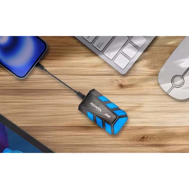 Фото Зовнішній накопичувач SSD ADATA SD820 USB 3.2 1TB Blue (SD820-1000G-CBU)