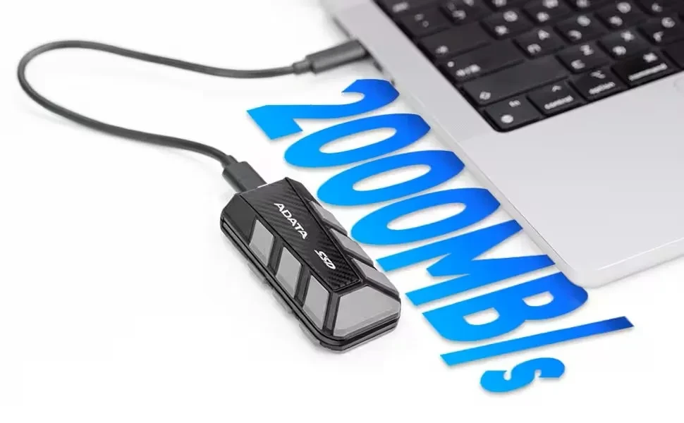 Фото Внешний SSD накопитель ADATA SD820 USB 3.2 1TB Gray (SD820-1000G-CGY)