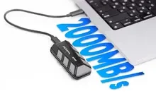 Внешний SSD накопитель ADATA SD820 USB 3.2 1TB Gray (SD820-1000G-CGY)