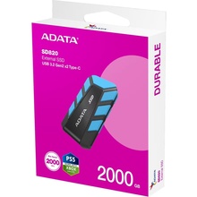 Зовнішній SSD накопичувач ADATA SD820 USB 3.2 2TB Gray (SD820-2000G-CBU)