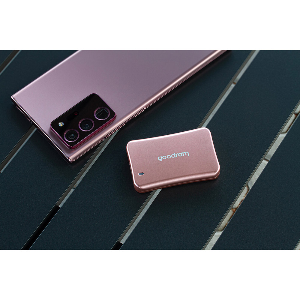 Зовнішній SSD накопичувач GOODRAM HX200 2TB Rose Gold Usb Type-C+A (SSDPR-HX200-2K0-RG) Інтерфейс USB Type-C