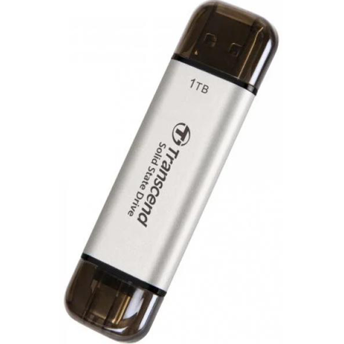 Внешний SSD накопитель TRANSCEND ESD310S USB Type C/A 1TB Silver (TS1TESD310S) Тип твердотельный накопитель (SSD)