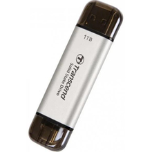 Внешний SSD накопитель TRANSCEND ESD310S USB Type C/A 1TB Silver (TS1TESD310S)