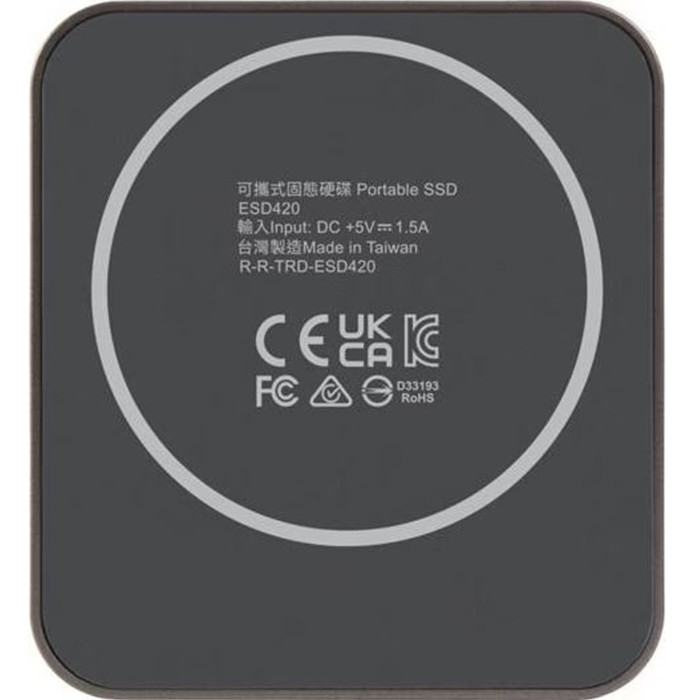 Внешний SSD накопитель TRANSCEND ESD420C USB Type C Magsafe 1TB Iron Grey (TS1TESD420C) Емкость 1 Тб