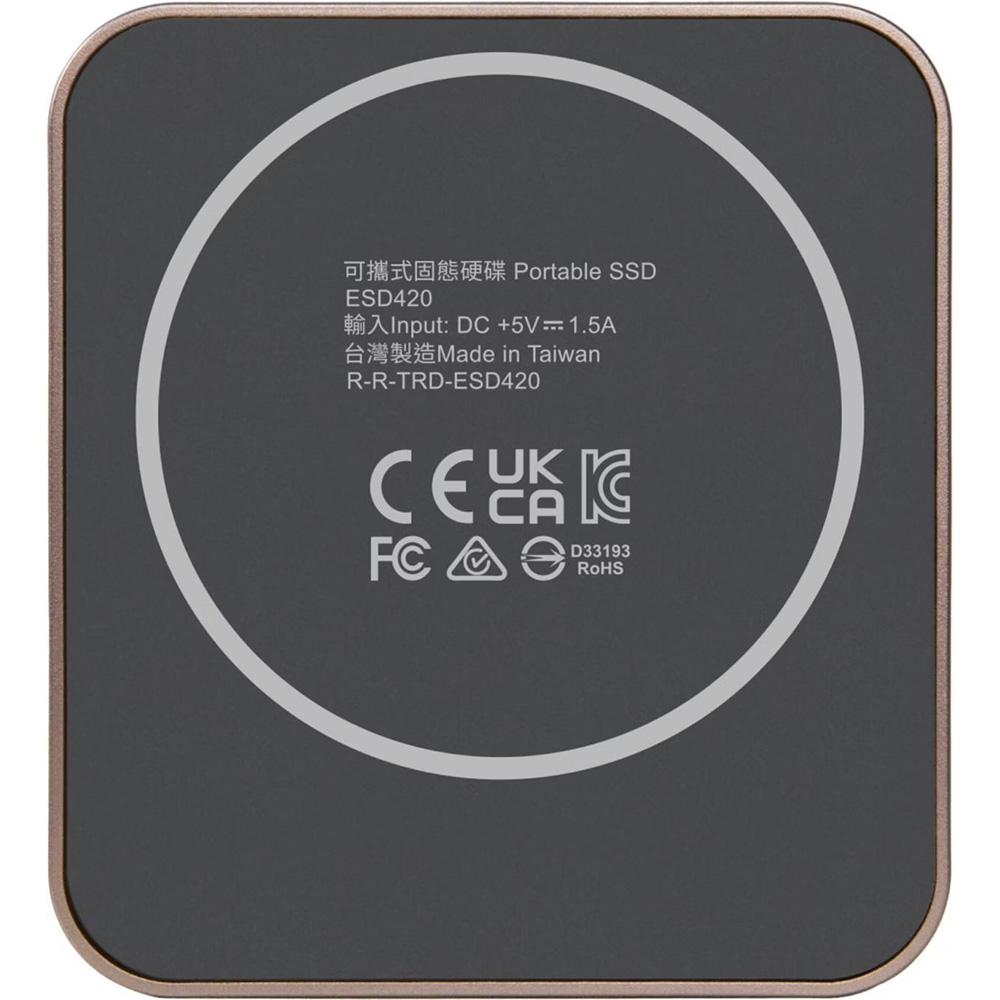 Внешний SSD накопитель TRANSCEND ESD420G USB Type C Magsafe 1TB Gold (TS1TESD420G) Емкость 1 Тб