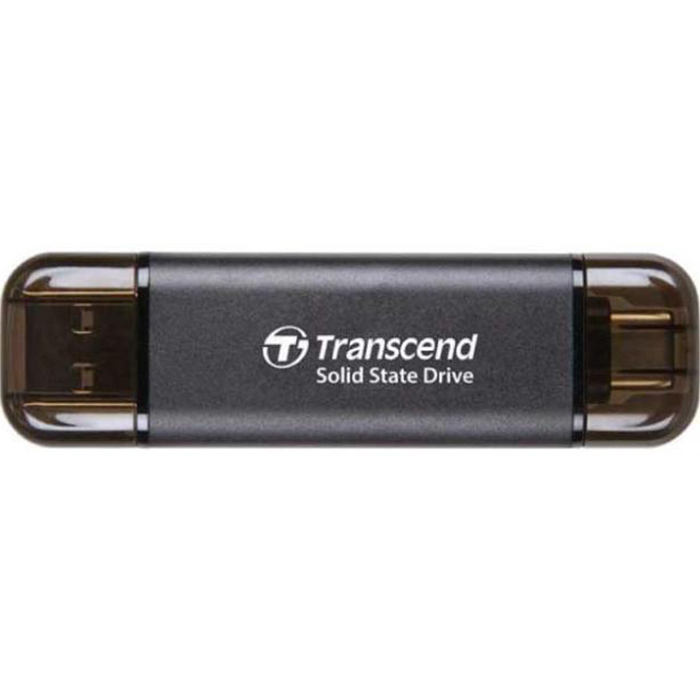 Внешний SSD накопитель TRANSCEND ESD310C USB Type C/A 512GB Grey (TS512GESD310C)
