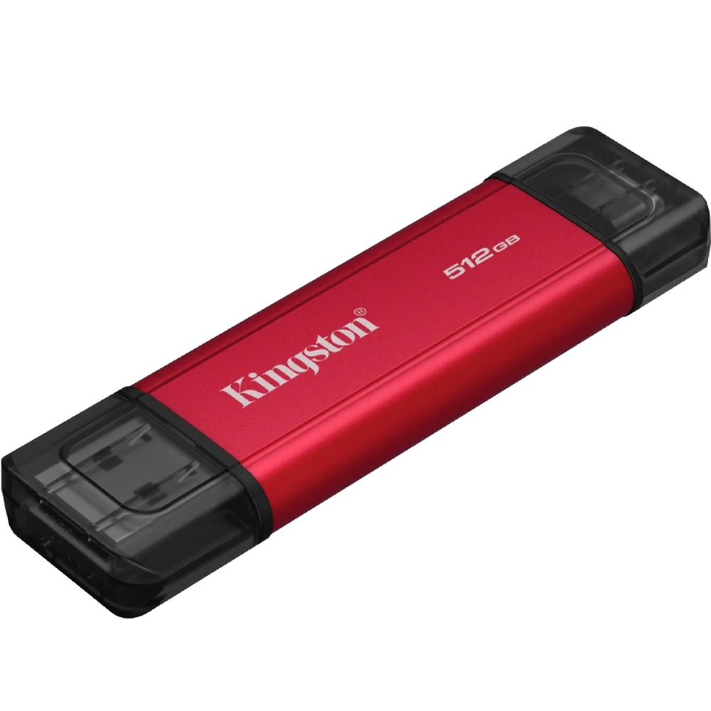 Зовнішній SSD накопичувач KINGSTON 512GB Dual USB-A/C 1050MB/s USB 3.2 Gen 2 Red (SPSD/512GB) Форм-фактор USB