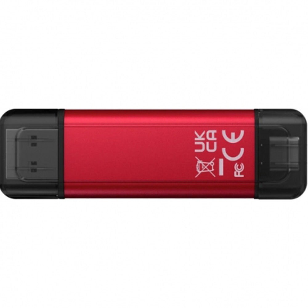 Зовнішній SSD накопичувач KINGSTON 1TB Dual USB-A/C 1050MB/s USB 3.2 Gen 2 Red (SPSD/512GB) Форм-фактор USB