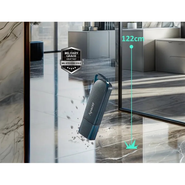 Внешний вид Внешний SSD накопитель APACER AS711A 500 GB USB 3.2 Gen.2 Blue (AP500GAS711AU-1)