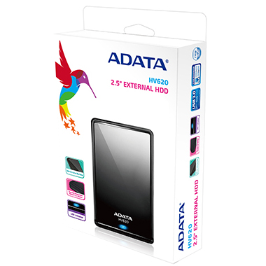 Зовнішній жорсткий диск A-DATA 500Gb ADATA HV620 Black (AHV620-500GU3-CBK) Форм-фактор 2.5"