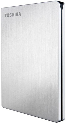 Зовнішній жорсткий диск 1TB TOSHIBA STOR.E SLIM Storejet 2.5" USB 3.0 Silver