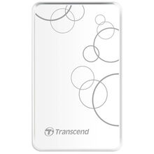 Зовнішній жорсткий диск TRANSCEND StoreJet 2.5 USB 3.0, 2TB A білий