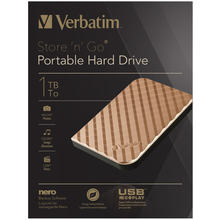 Внешний жесткий диск VERBATIM 1 TB Gold GiftBox (53215)