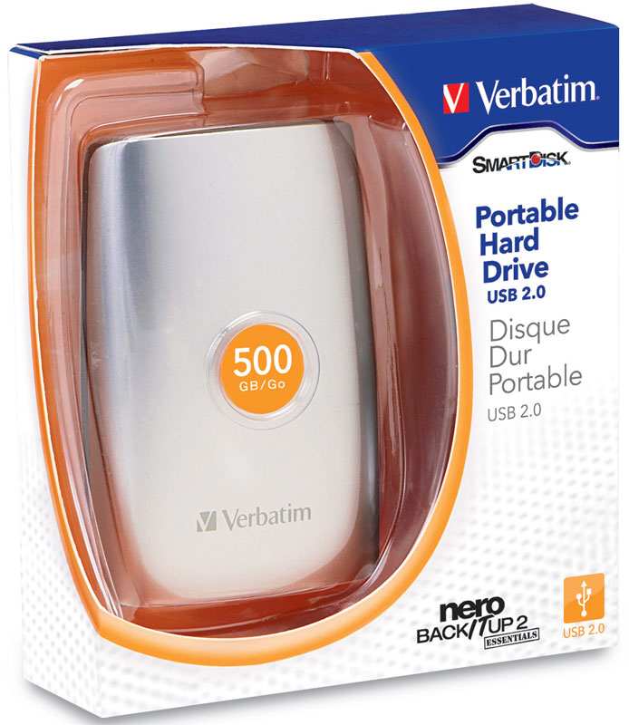 Внешний жесткий диск VERBATIM 500 GB 2.5"