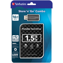 Внешний жесткий диск 2.5 VERBATIM Store 'n' Go USB 3.0 1.5TB (53218)