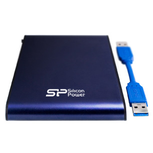 Внешний жесткий диск Silicon Power Armor A80 2.5 USB 3.0 2TB Blue (SP020TBPHDA80S3B) Интерфейс USB 3.0