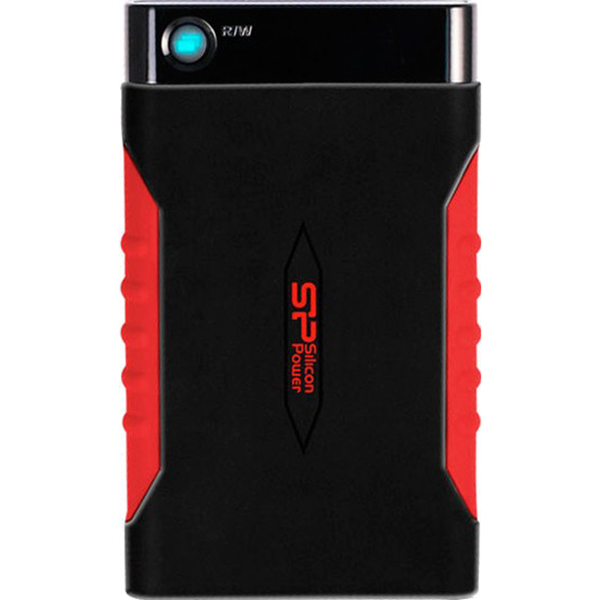 

Внешний жесткий диск SILICON POWER Armor A15 2.5 USB 3.0 2TB Black/Red (SP020TBPHDA15S3L), 2.5 USB 3.0 2TB Armor A15 Black/Red