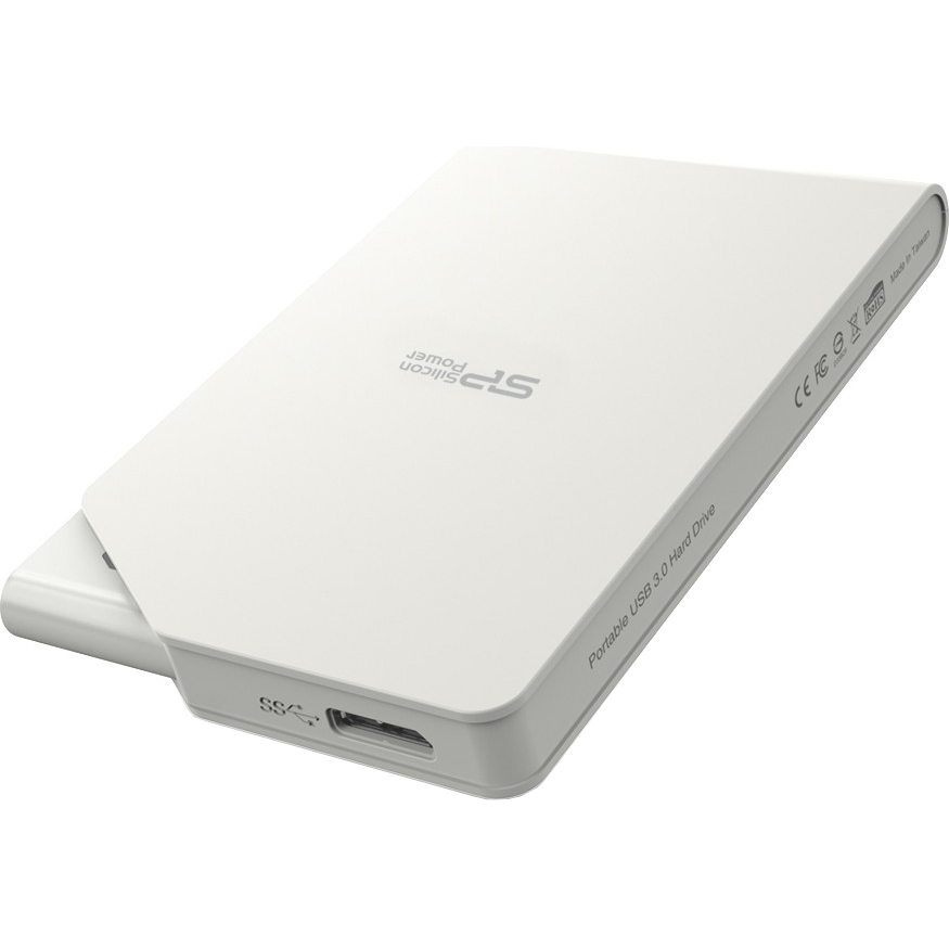 Зовнішній жорсткий диск SILICON POWER Stream S03 2.5 USB 3.0, 2TB White (SP020TBPHDS03S3W) Тип жорсткий диск HDD