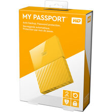 Зовнішній жорсткий диск WD My Passport 2.5 USB 3.0, 2TB Yellow (WDBYFT0020BYL-WESN)