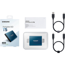 Зовнішній SSD накопичувач SAMSUNG T5 250GB V-NAND (MU-PA250B/WW)