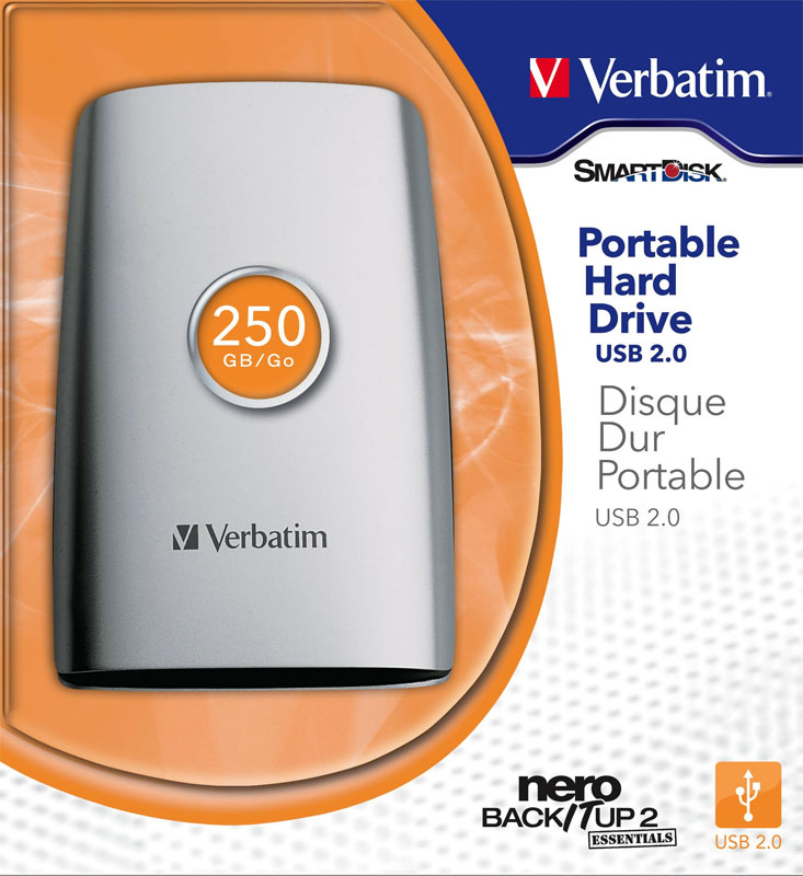 Внешний жесткий диск VERBATIM 250 GB1 x (USB 2.0,external) 47556