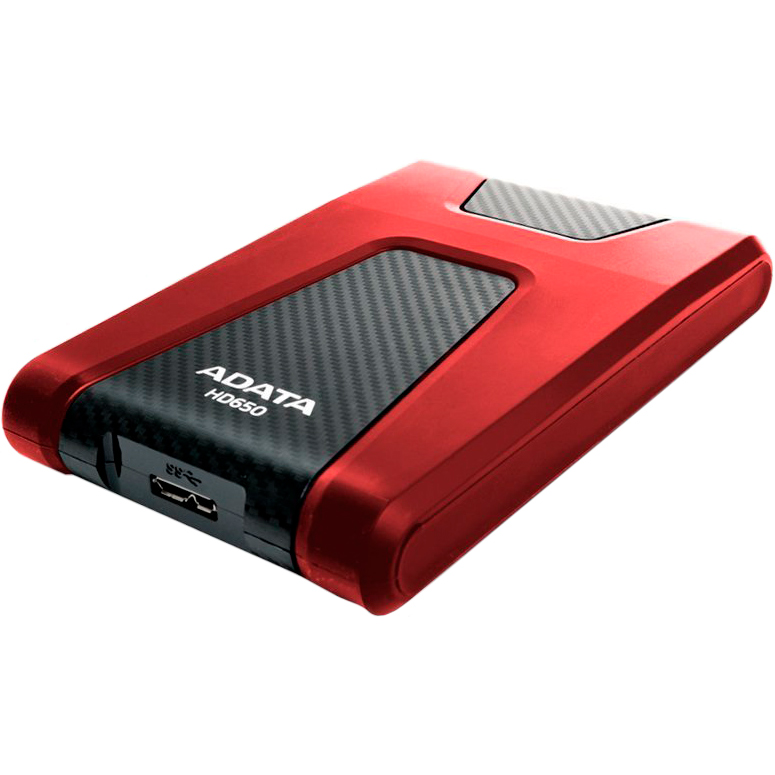 Внешний жесткий диск ADATA 1TB HD650 Red (AHD650-1TU3-CRD) Форм-фактор 2.5"