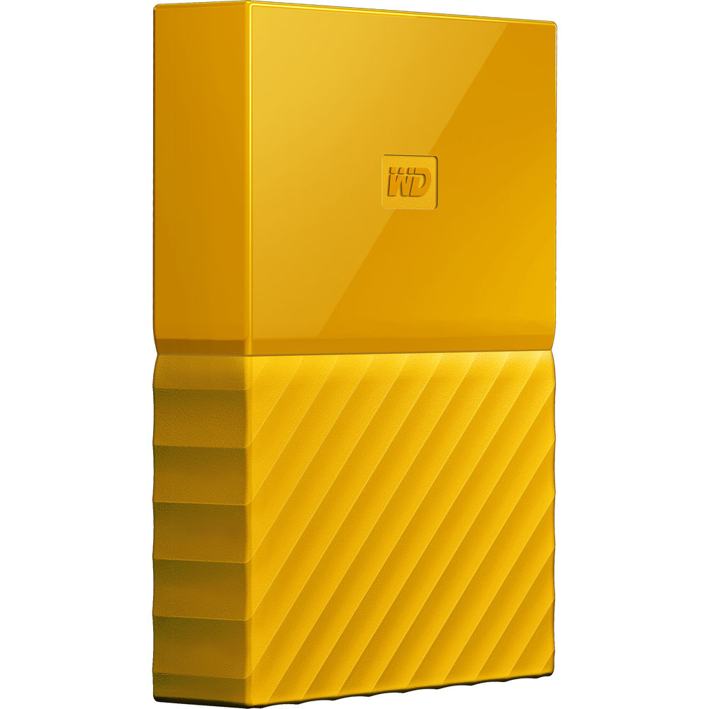 Внешний жесткий диск WD 2TB My Passport Thin Yellow (WDBS4B0020BYL-WESN)