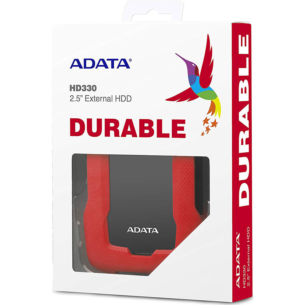 Зовнішній жорсткий диск ADATA HD330 1TB Red (AHD330-1TU31-CRD) Інтерфейс USB 3.1 (3.2)