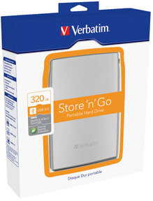 Жесткий диск VERBATIM 320 GB 2.5" External USB 2.0 Blister 53001