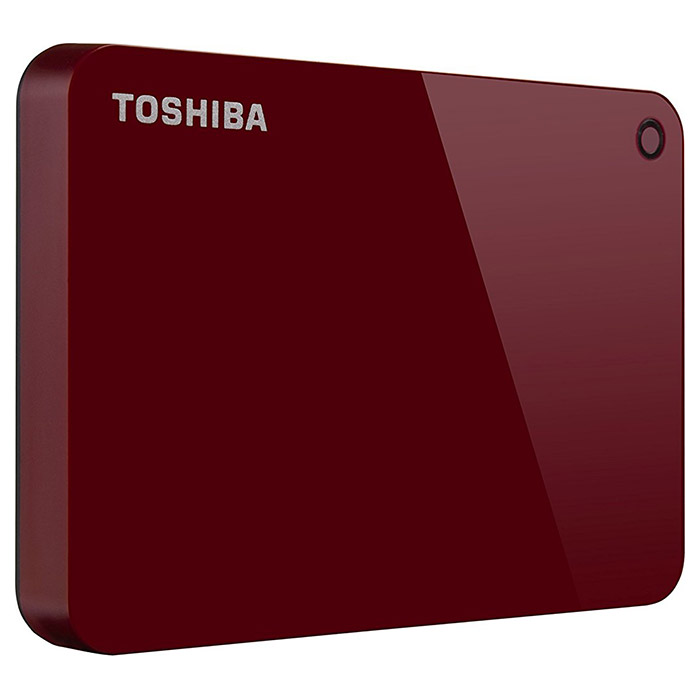 Зовнішній жорсткий диск TOSHIBA Canvio Advance 2TB USB3.0 Red (HDTC920ER3AA)