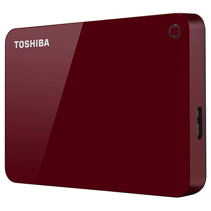 Зовнішній жорсткий диск TOSHIBA Canvio Advance 2TB USB3.0 Red (HDTC920ER3AA) Форм-фактор 2.5"