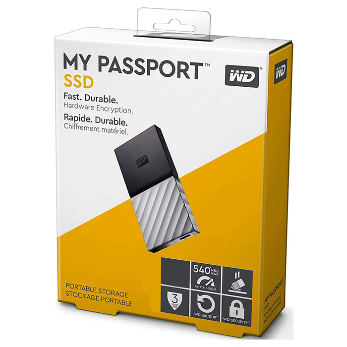 Зовнішній SSD накопичувач WD My Passport 512GB USB 3.1 (WDBKVX5120PSL-WESN) Тип флеш-пам'яті TLC