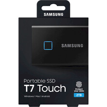 Внешний SSD накопитель SAMSUNG T7 Touch Black 2TB USB 3.1 Gen 2 (MU-PC2T0K/WW)