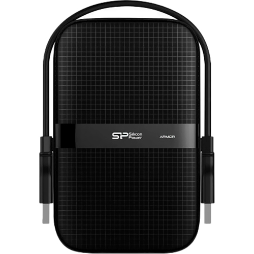 Зовнішній жорсткий диск SILICON POWER Armor A60 1TB 2.5" USB 3.2 Black (SP010TBPHDA60S3A)