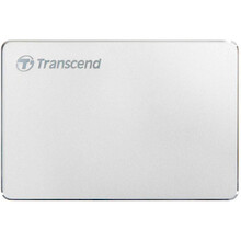 Зовнішній жорсткий диск TRANSCEND StoreJet 2.5" USB 3.1 Type-C 1TB MC Silver (TS1TSJ25C3S)
