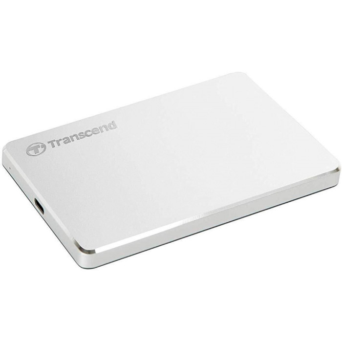 Зовнішній жорсткий диск TRANSCEND StoreJet 2.5" USB 3.1 Type-C 1TB MC Silver (TS1TSJ25C3S) Форм-фактор 2.5"
