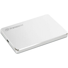 Зовнішній жорсткий диск TRANSCEND StoreJet 2.5" USB 3.1 Type-C 1TB MC Silver (TS1TSJ25C3S)