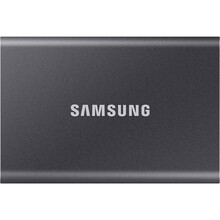 Зовнішній SSD накопичувач SAMSUNG T7 1TB USB 3.2 GEN.2 GRAY (MU-PC1T0T/WW)