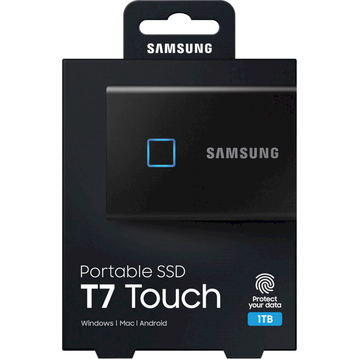 Внешний SSD накопитель SAMSUNG T7 Touch 1TB TLC 3D Black (MU-PC1T0K/WW) Тип флэш-памяти TLC