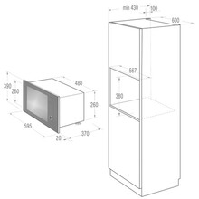 Встраиваемая микроволновая печь GORENJE BM 6240 SY2W