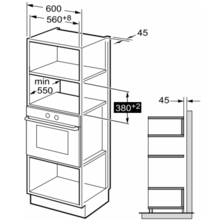 Встраиваемая микроволновая печь INTERLINE MWG 925 SSA BA